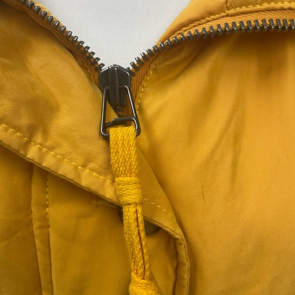 Abercrombie & Fitch Sherpa-Lined Military Parka mustard yellow size small - Picture 3 of 9
